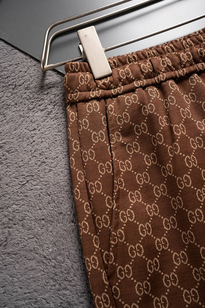 250224 New high quality jacquard knit stretch shorts