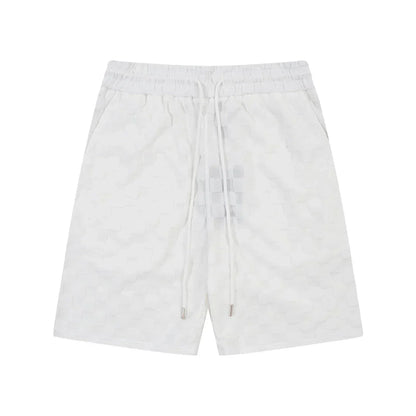 1211 New plaid jacquard towel shorts