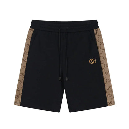 250212 Classic simple three-dimensional embroidered cotton shorts