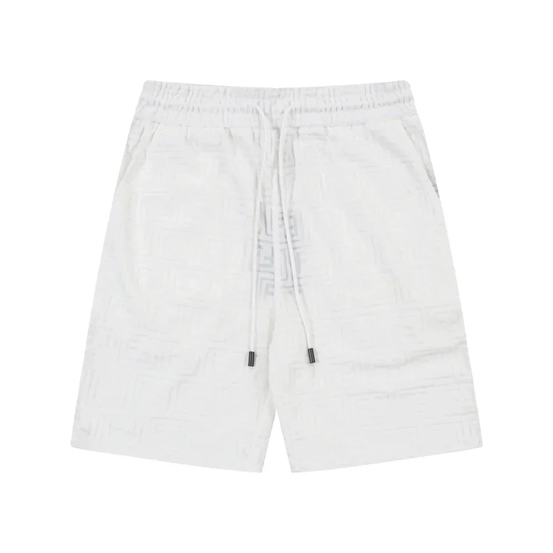 1211 New plaid jacquard towel shorts