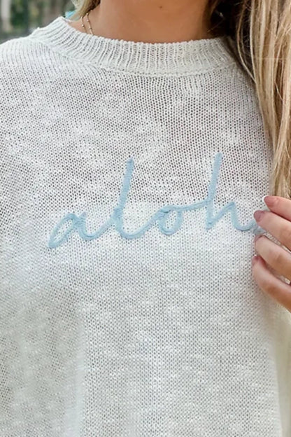 Thin crew neck sweater