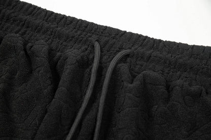 250313 New high quality dark jacquard full print shorts