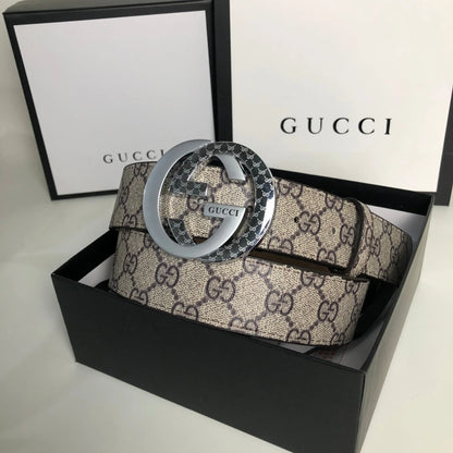 3 Colors printed letter leather belt