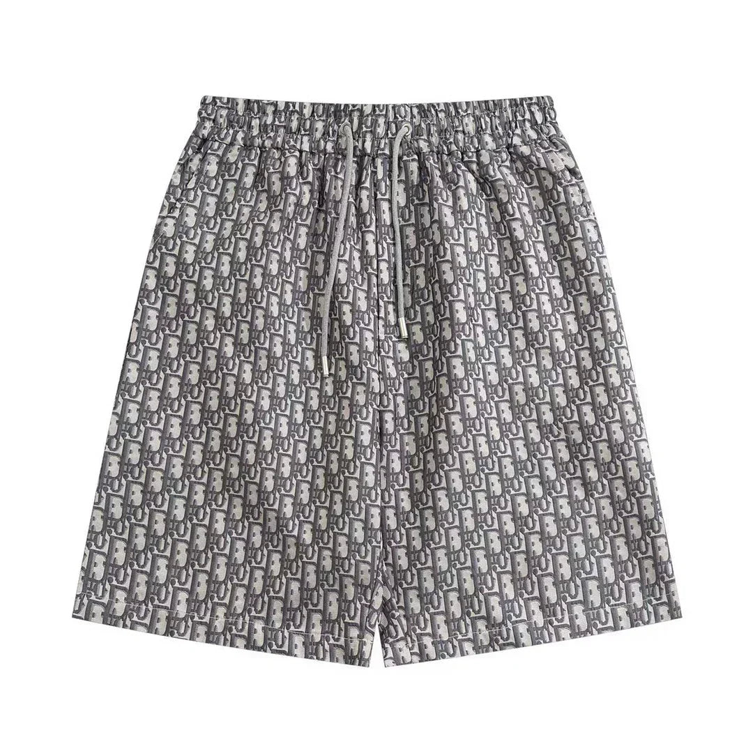 250313 New high quality flocking cotton printed shorts