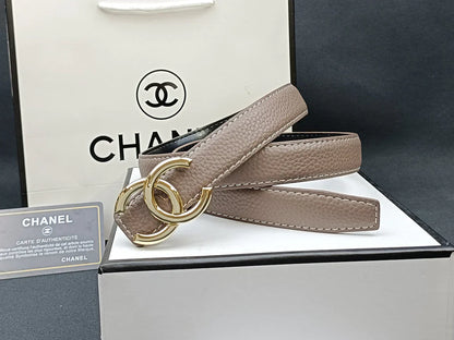 8 Colors   double C multi-color lychee leather belt