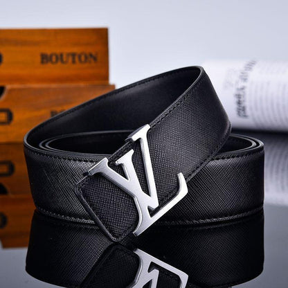 3 Colors  New Letter Black Leather Belt