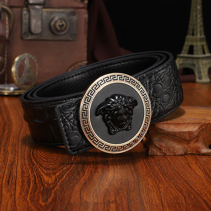 Medusa Biggie Leather Belt