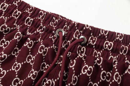 250313 New high quality knitted jacquard full print shorts