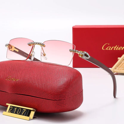 6 Colors Diamond Fashion Frameless Sunglasses 2107