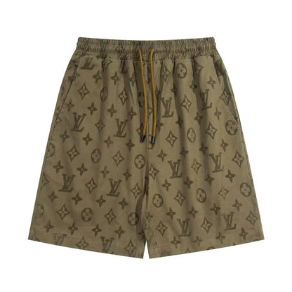 250313 New high quality flocking cotton printed shorts