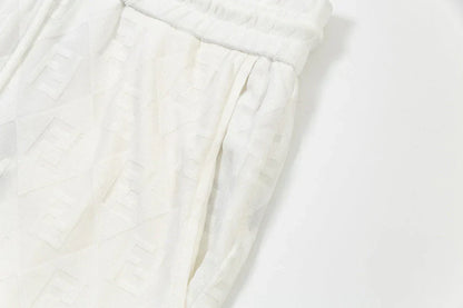 250218 New diamond textured towel knit shorts