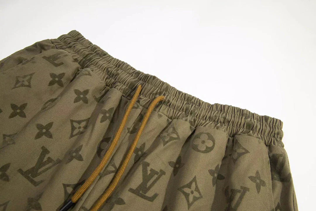 250313 New high quality flocking cotton printed shorts