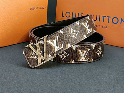 3 Colors four-leaf clover double shadow printed belt