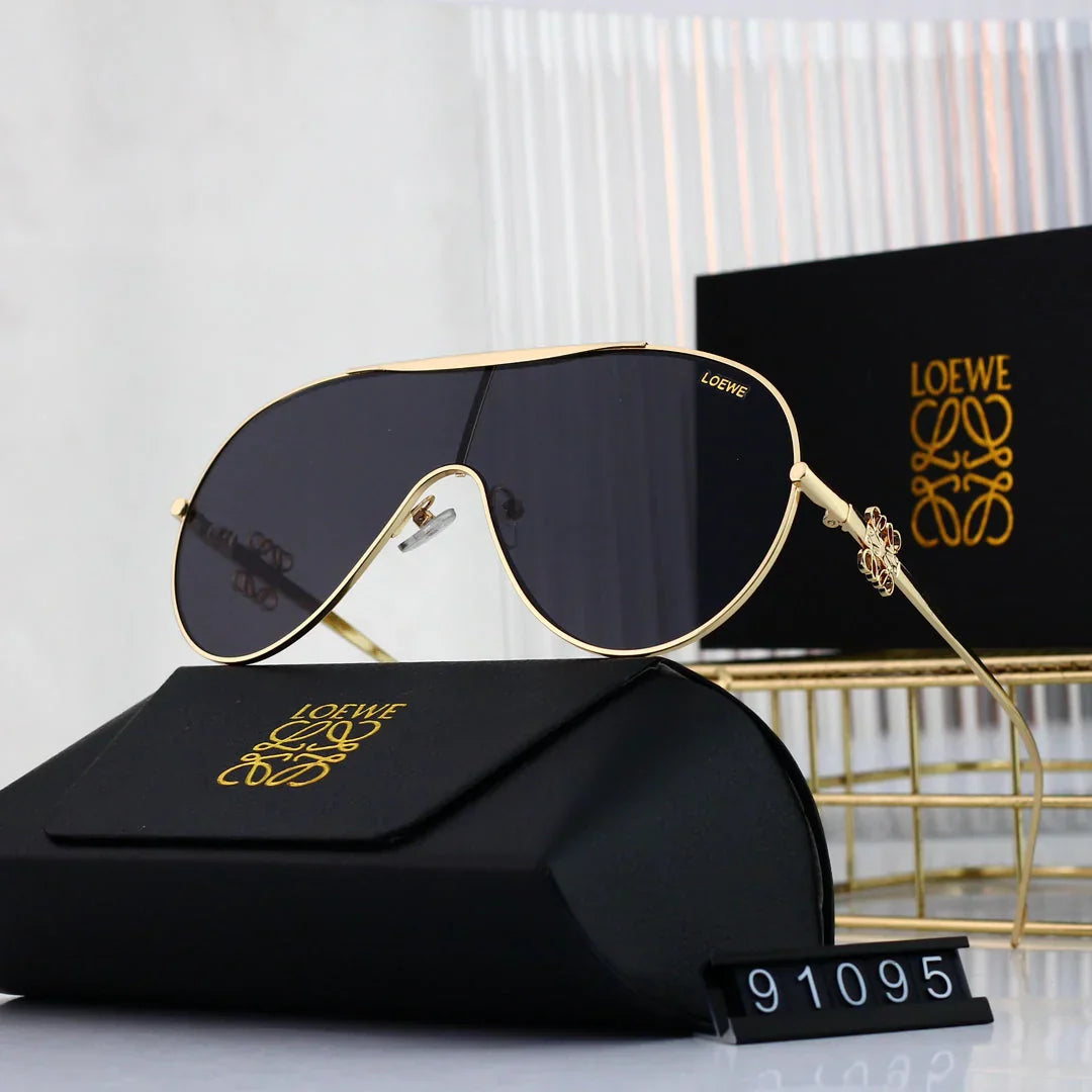 Oval round frame sunglasses