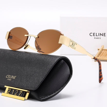 Oval-frametone METAL SUNGLASSES