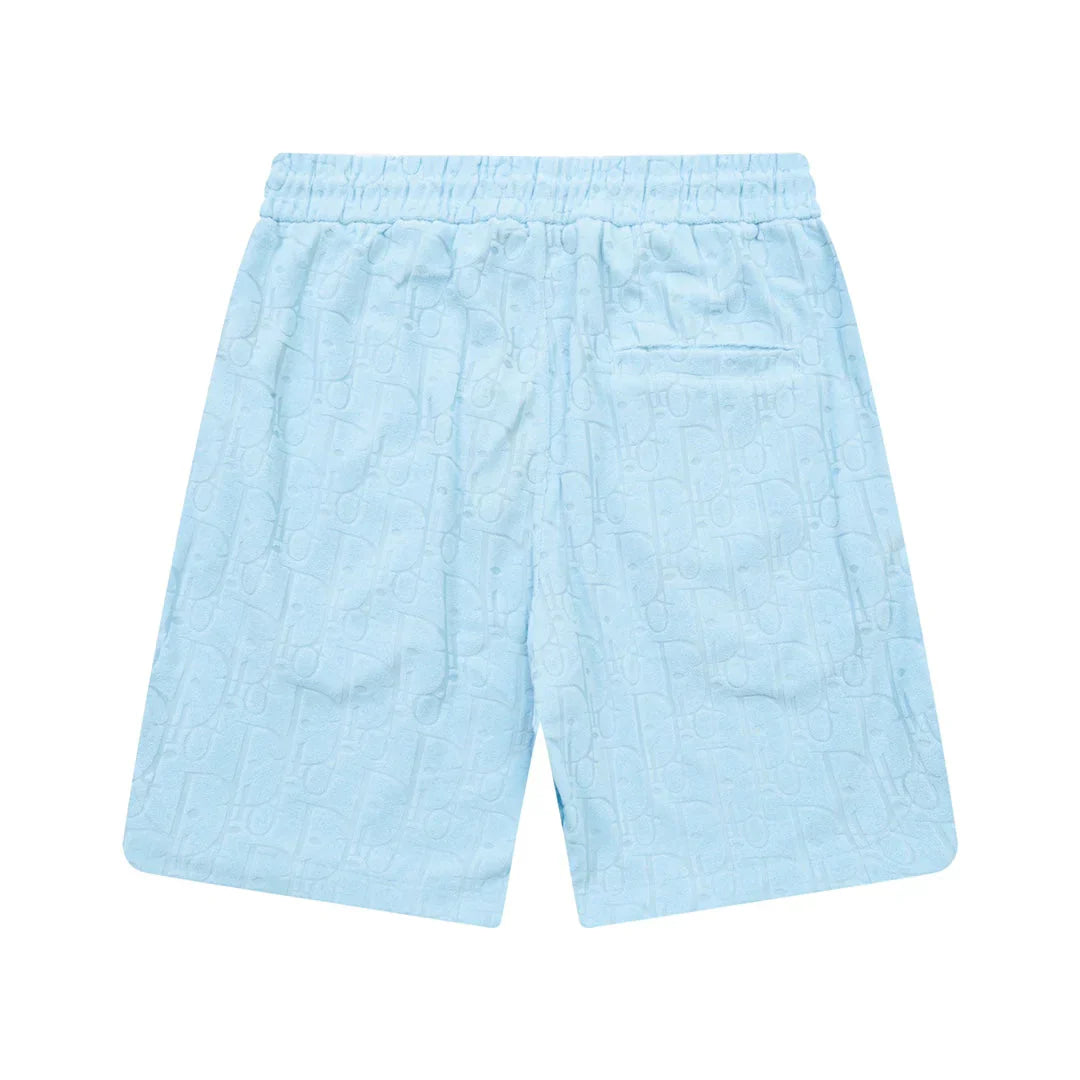 1211 New plaid jacquard towel shorts