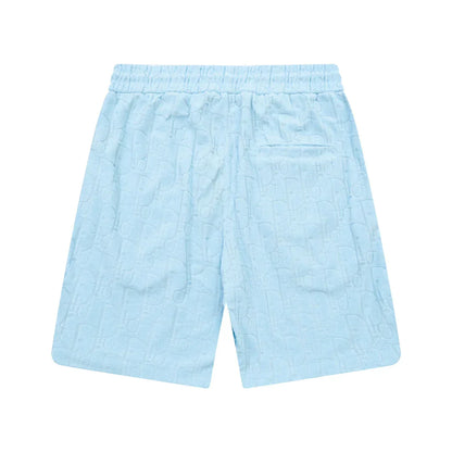 1211 New plaid jacquard towel shorts