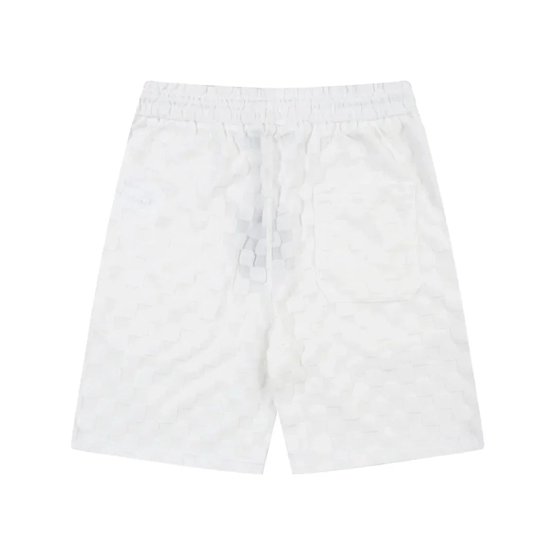 1211 New plaid jacquard towel shorts