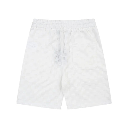 1211 New plaid jacquard towel shorts