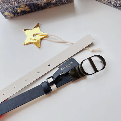 Belt in gold-finish metallic calfskin