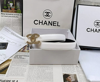 5 Colors Double C Rhinestone Belt