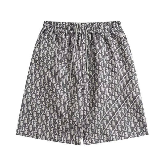 250313 New high quality flocking cotton printed shorts