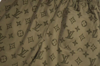 250313 New high quality flocking cotton printed shorts