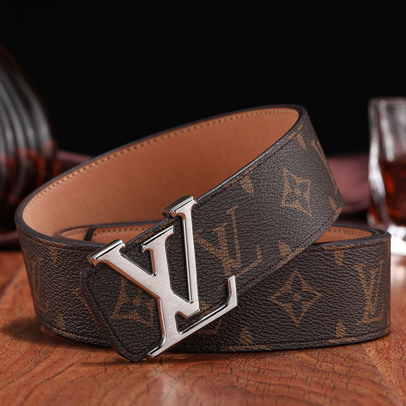 3 Colors   printed letter leather belt