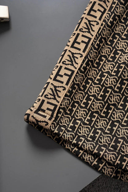 250224 New high quality jacquard knit stretch shorts