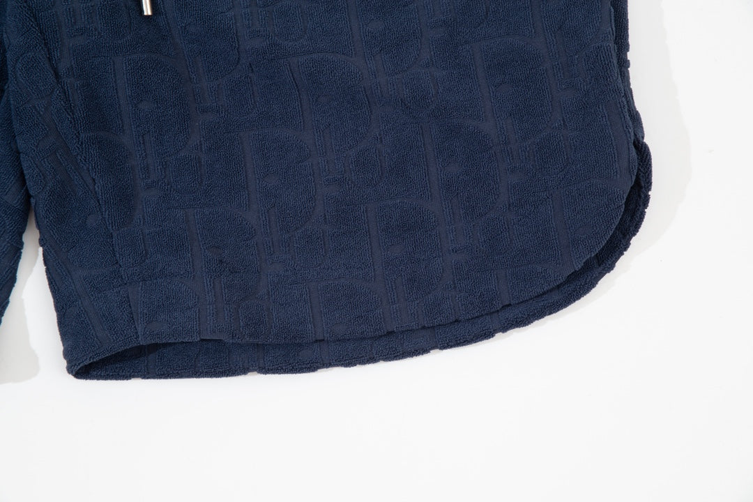 1211 New plaid jacquard towel shorts