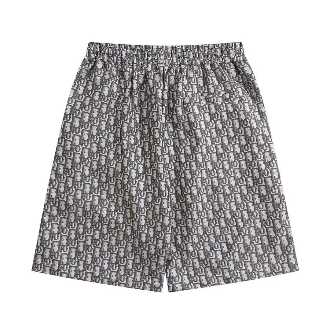 250313 New high quality flocking cotton printed shorts
