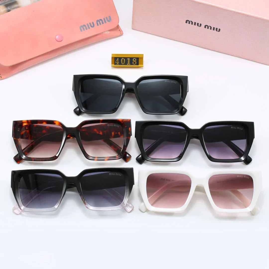 square frame universal sunglasses 4018