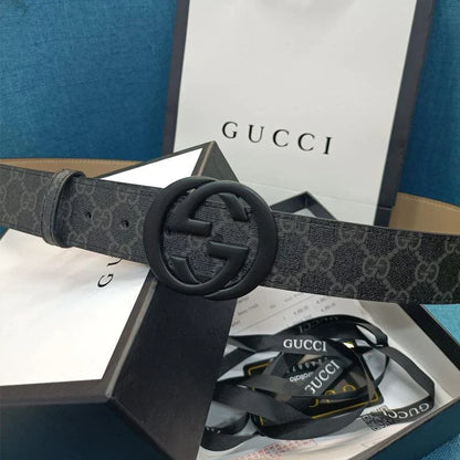 3 Colors Double G Black Leather Belt