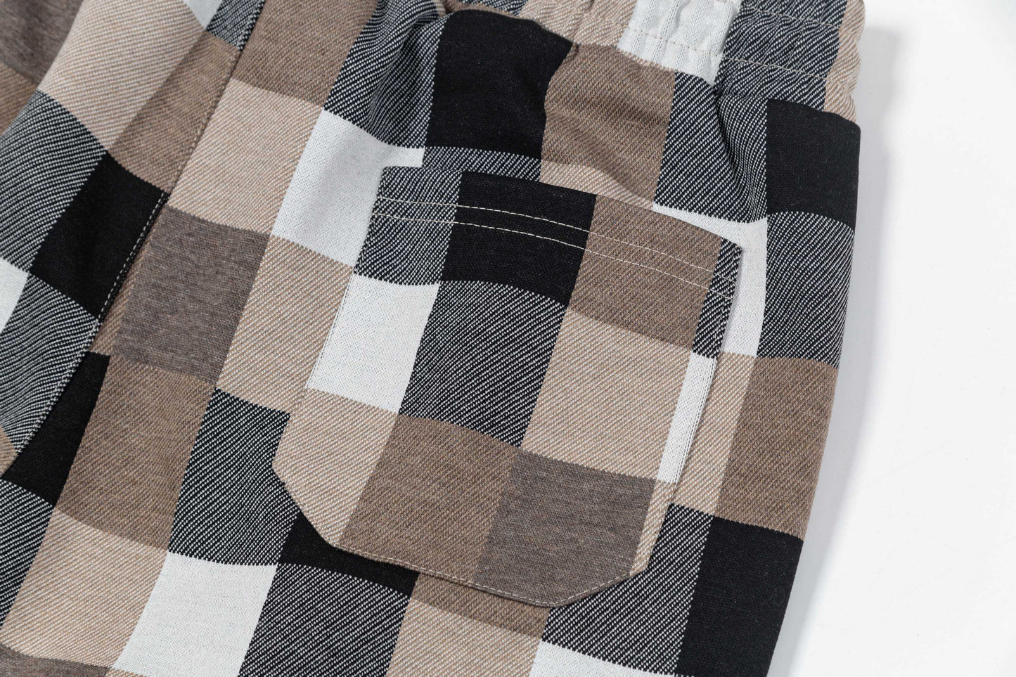 250313 New high quality chequered jacquard print shorts