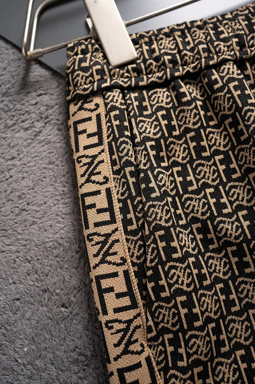 250224 New high quality jacquard knit stretch shorts