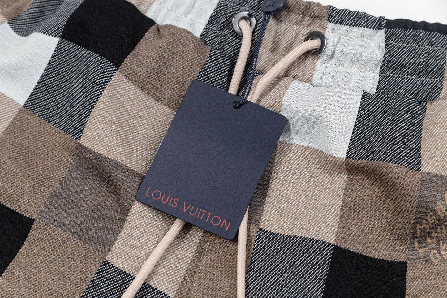 250313 New high quality chequered jacquard print shorts