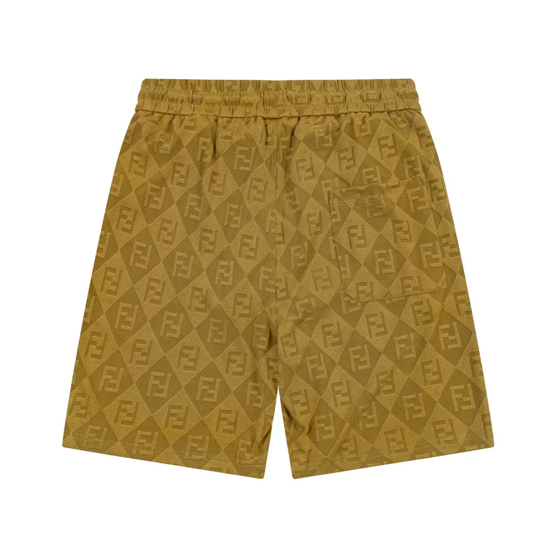 250218 New diamond textured towel knit shorts