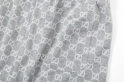 250313 New high quality knitted jacquard full print shorts