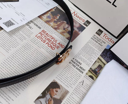 5 Colors Double C Rhinestone Belt