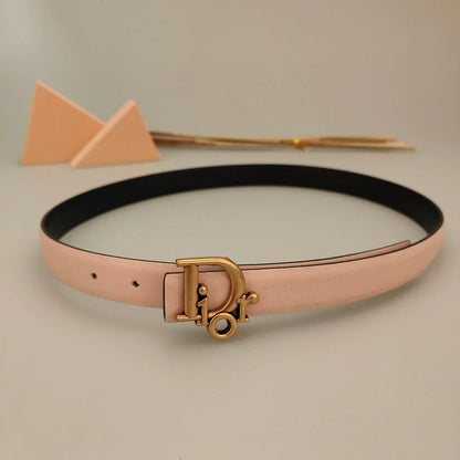 7 Colors Classic Alphabet Buckle Ladies Leather Belt