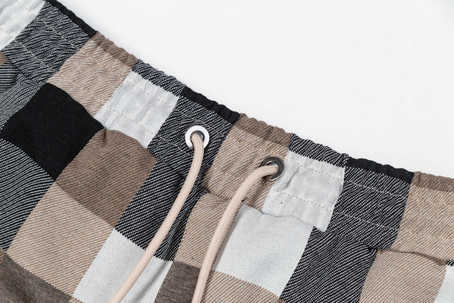 250313 New high quality chequered jacquard print shorts