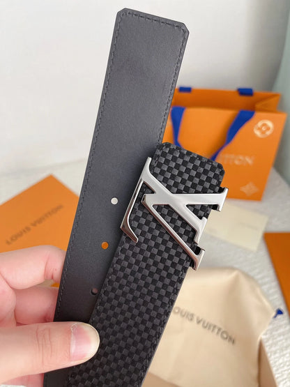 XiaomiG cowhide leather belt width 4.0cm