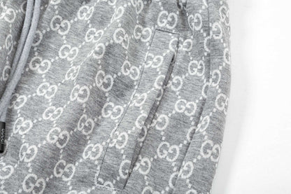 250313 New high quality knitted jacquard full print shorts