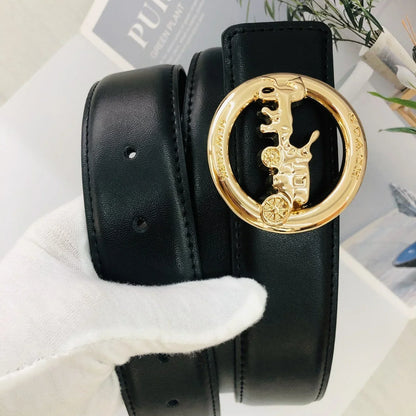 3 Colors Black Leather Belt