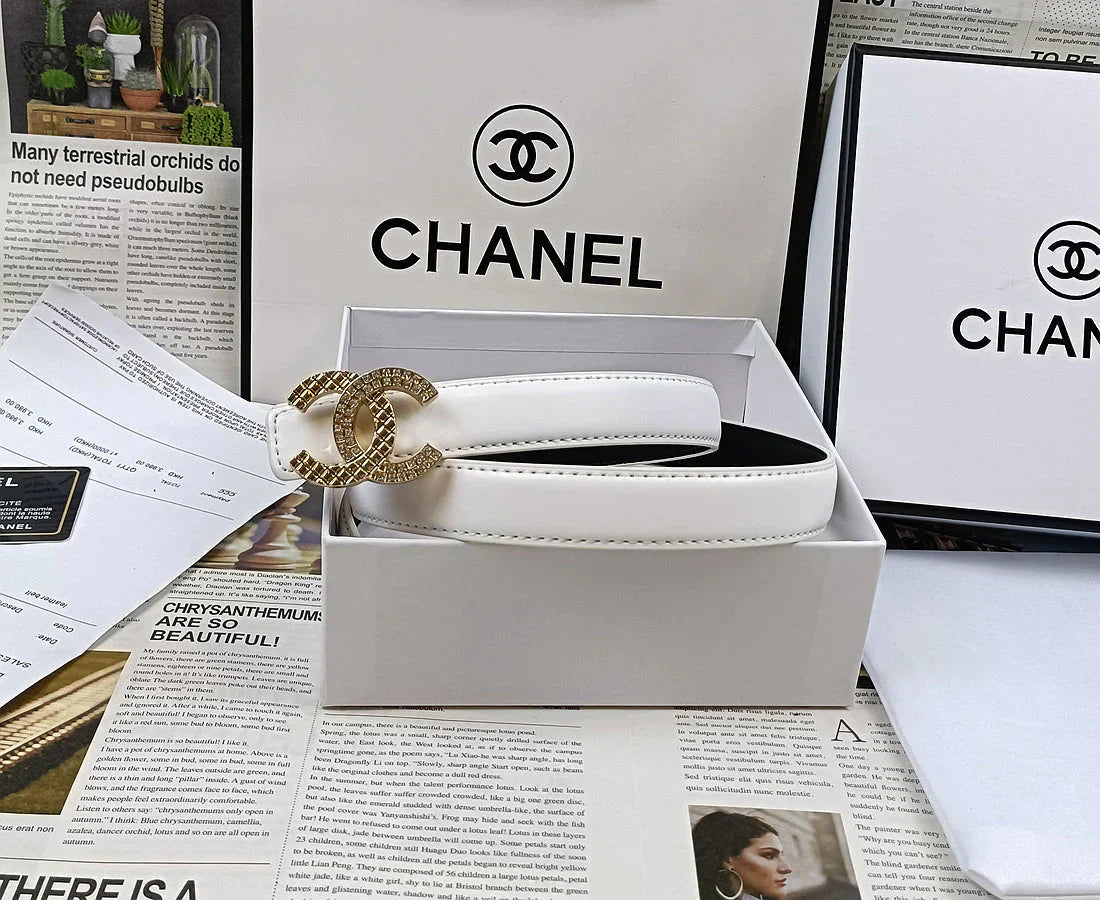 5 Colors Double C Rhinestone Belt