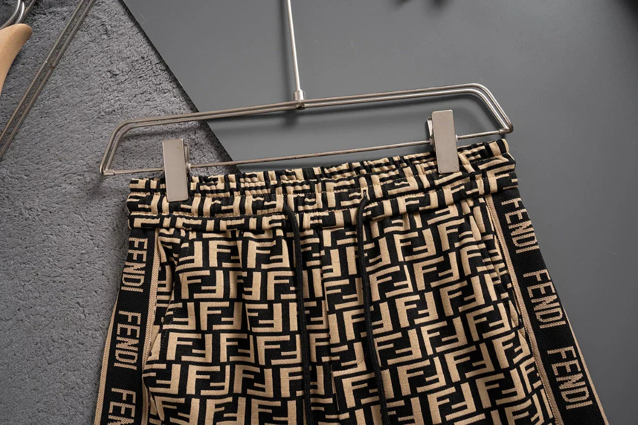 250224 New high quality jacquard knit stretch shorts