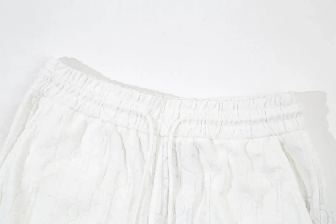 1211 New plaid jacquard towel shorts