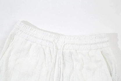 1211 New plaid jacquard towel shorts