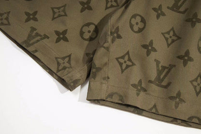 250313 New high quality flocking cotton printed shorts