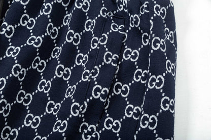 250313 New high quality knitted jacquard full print shorts